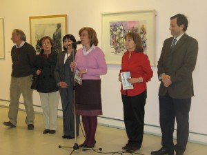 Momento de la presentación de la exposición