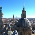 Fotografía de las cúpulas del Pilar, desde una de las torres