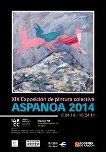 EXPOSICIÓN Y VENTA DE PINTURA Y ESCULTURA 2014 A BENEFICIO DE ASPANOA. DEL 8-04-14 AL 16-04-14