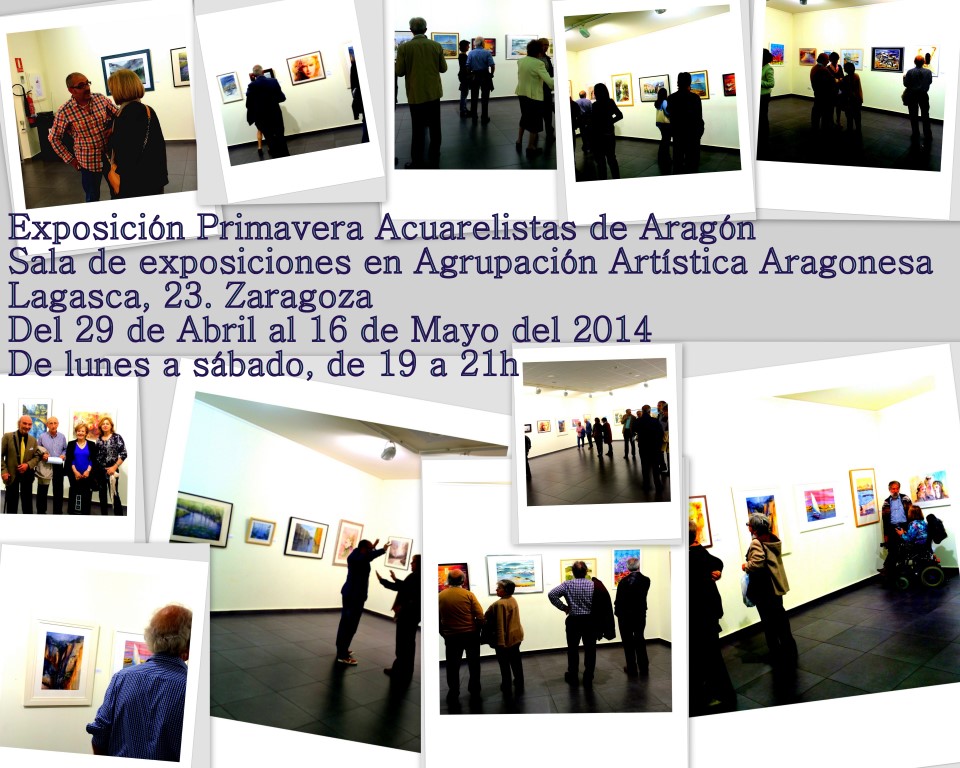 Inauguración Exposición Colectiva Acuarelistas de Aragón